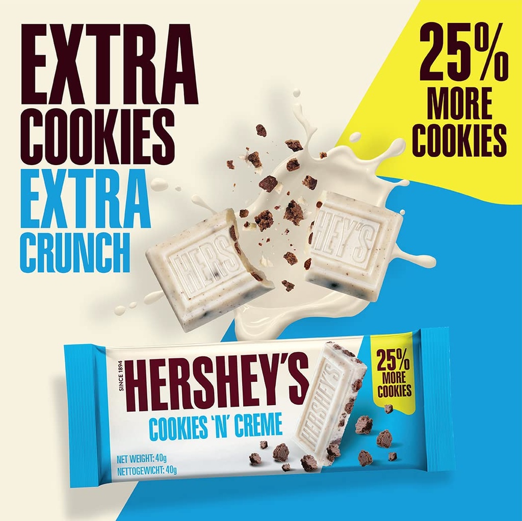 Hershey's Cookies 'n Chocolate Bar 40g