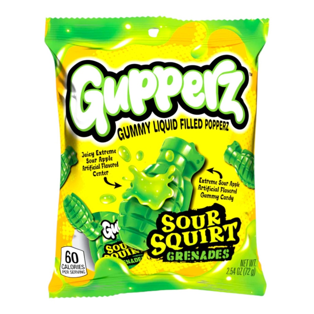 Gupperz Sour Squirt Grenades 72g