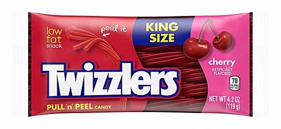 Twizzlers Pull 'n' Peel Cherry King Size 119g