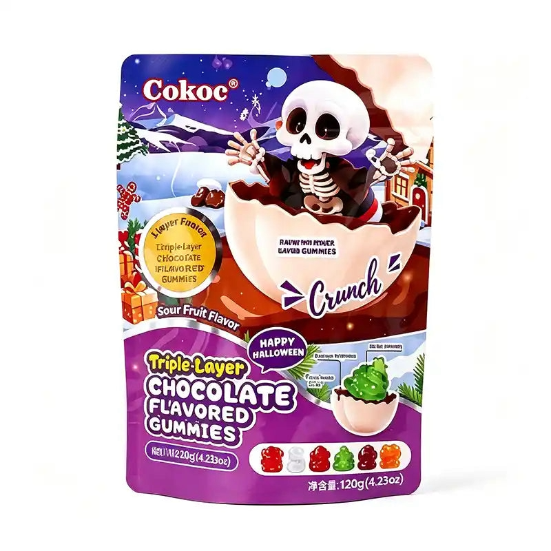 Cokoc Triple-Layer Choco Gummy Halloween 60g