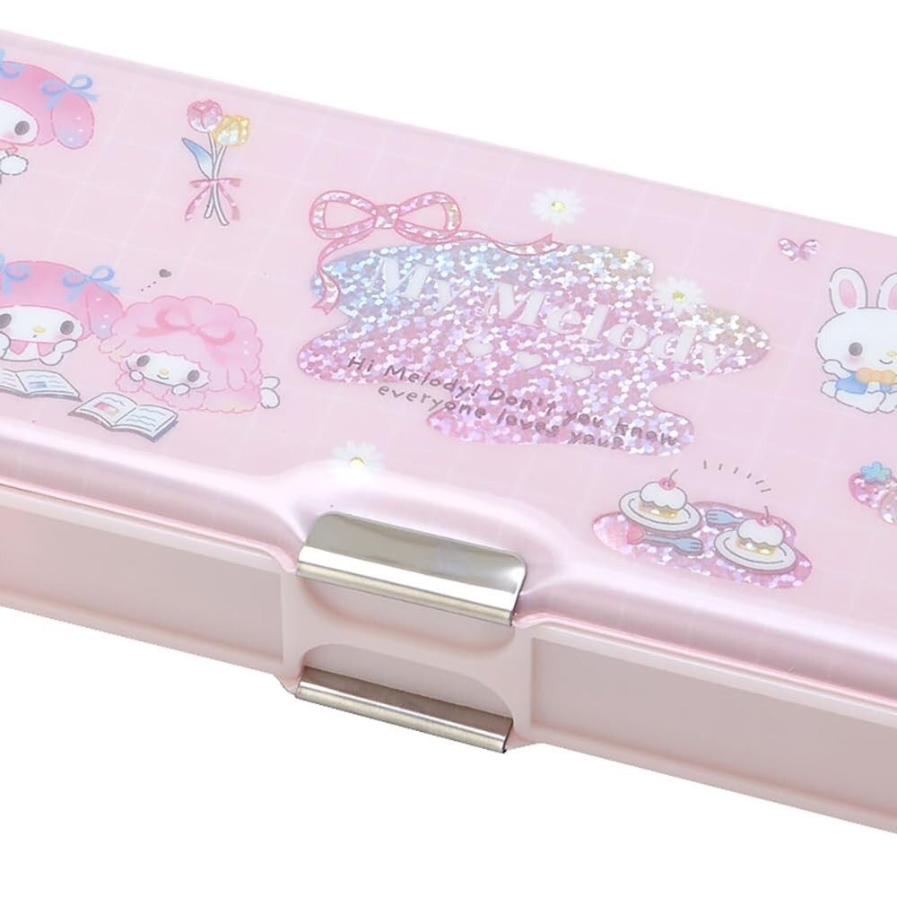 Sanrio Japan My Melody Double-Sided Hologram Pencil Case 