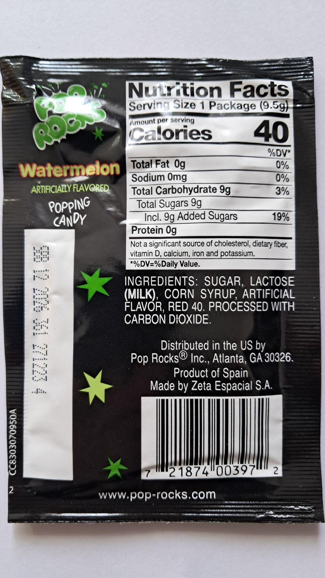 Pop Rocks Watermelon 10g