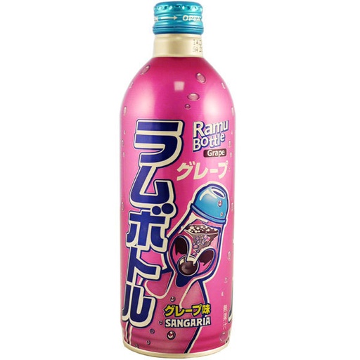 Sangaria Grape Ramune Soda 500ml