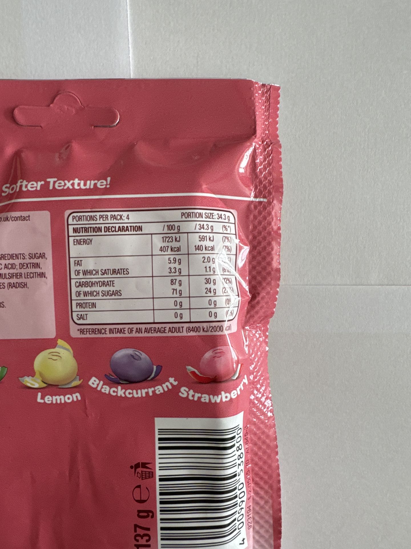Skittles Chewies Fruit NoShell! 137g