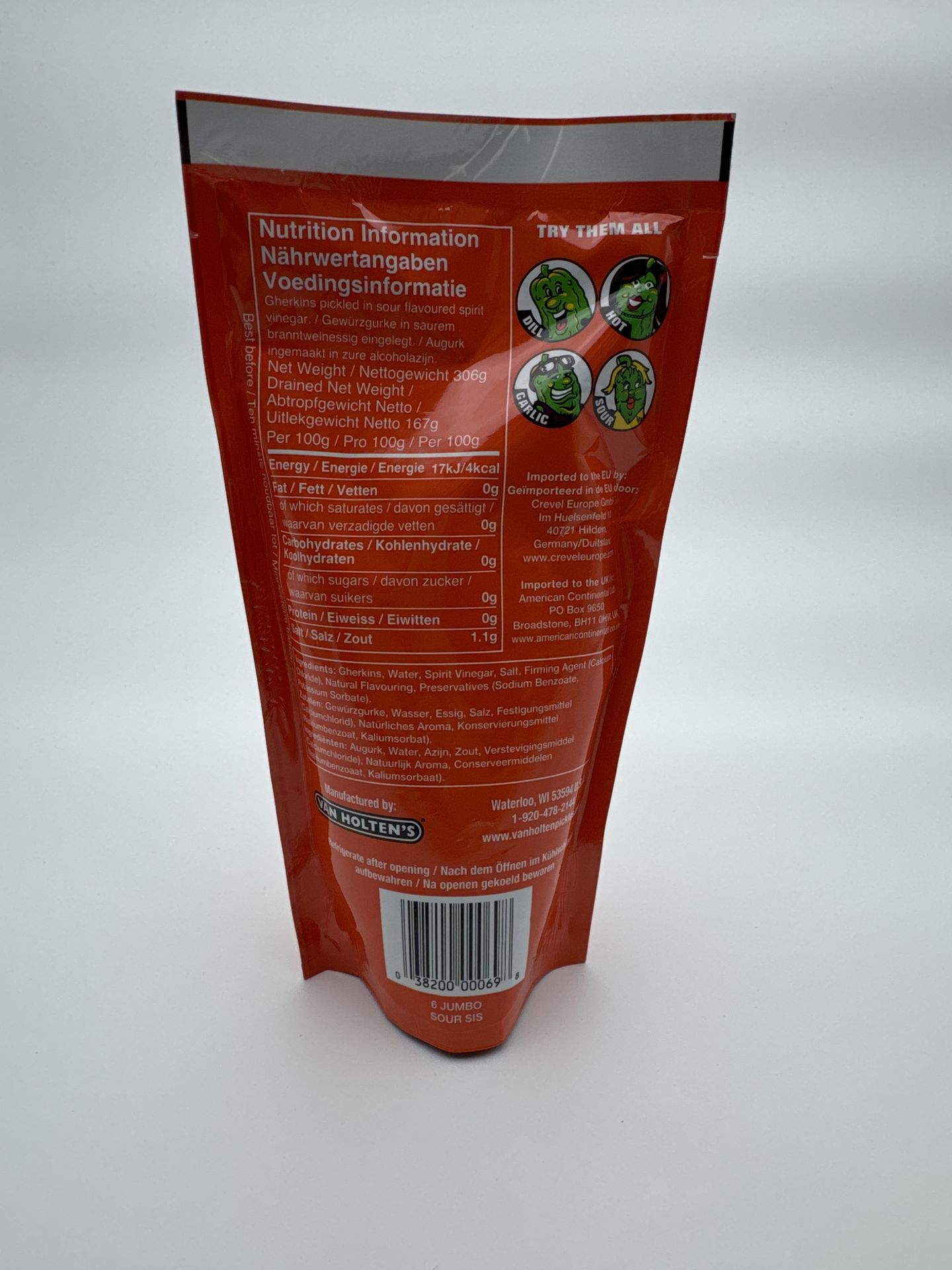Van Holtens Pickels Sour Sis 306g (EU)