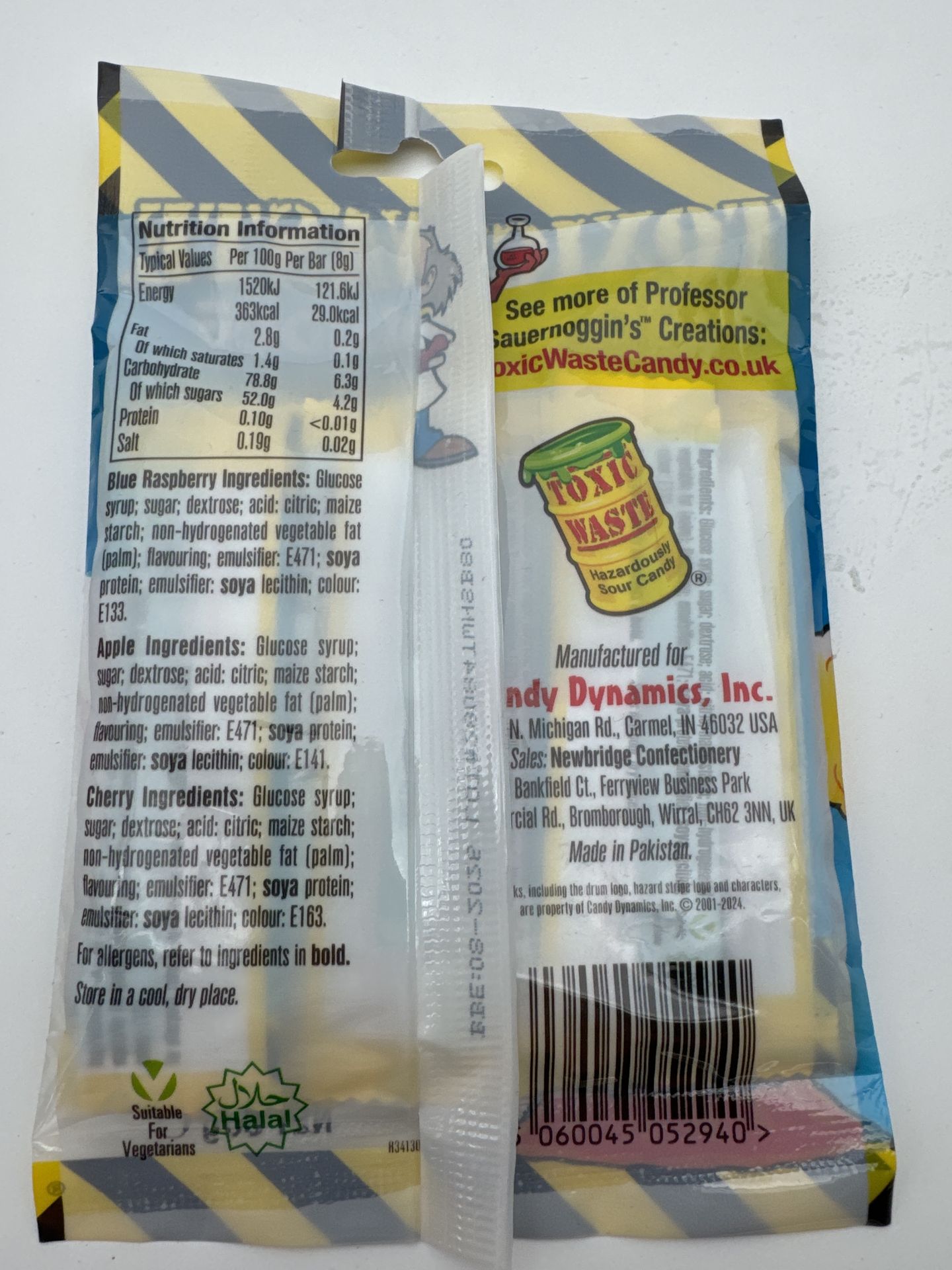 Toxic Waste Nuclear Sludge Mini Chew Bars 80g