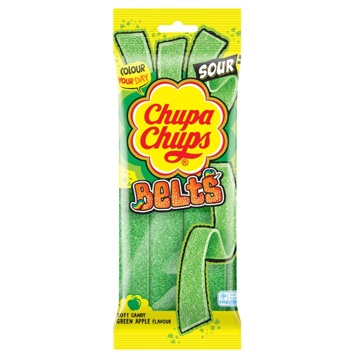 Chupa Chups Sour Belts Apple 90g