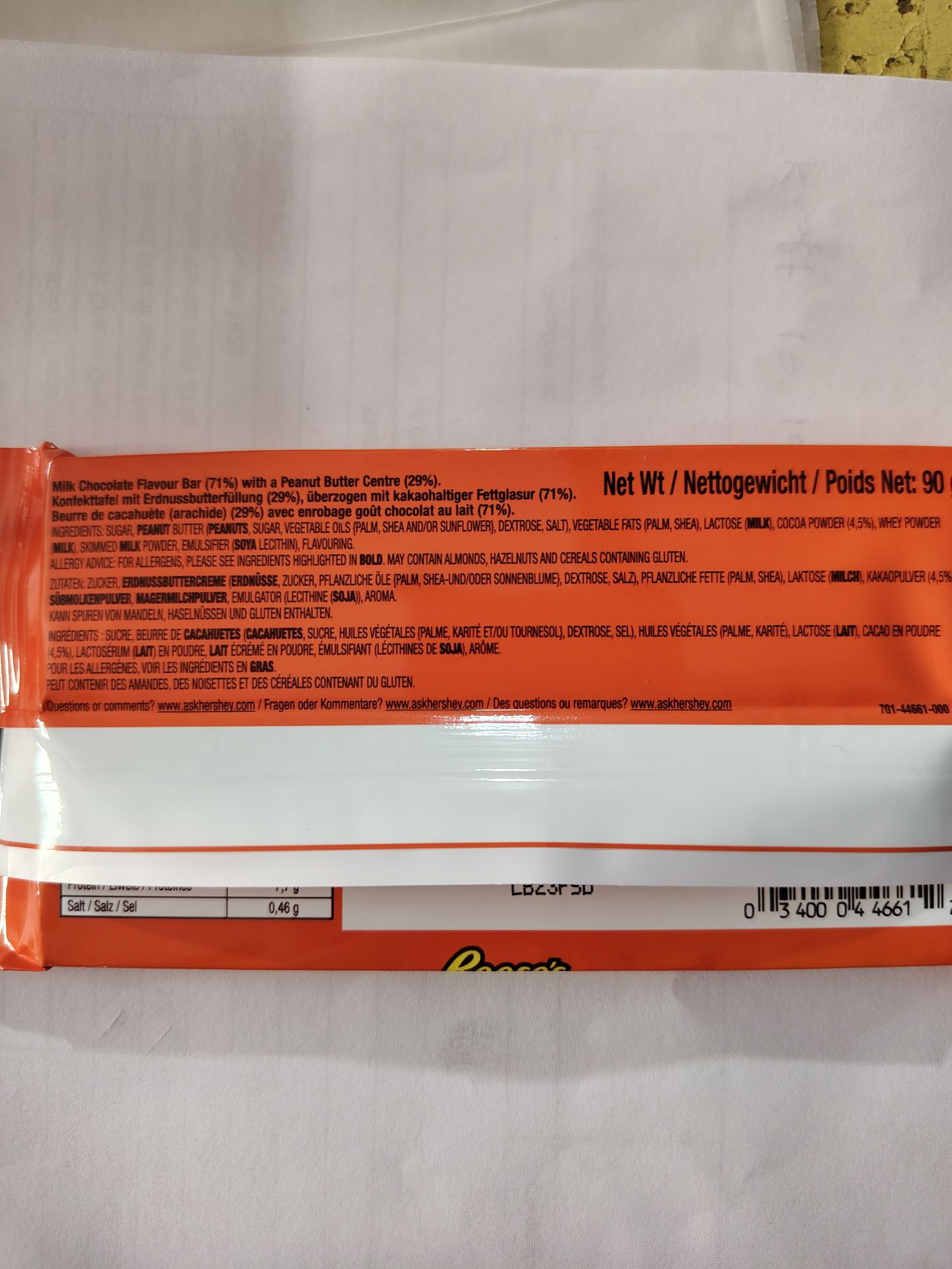 Reese's Peanut Butter Bar 90g
