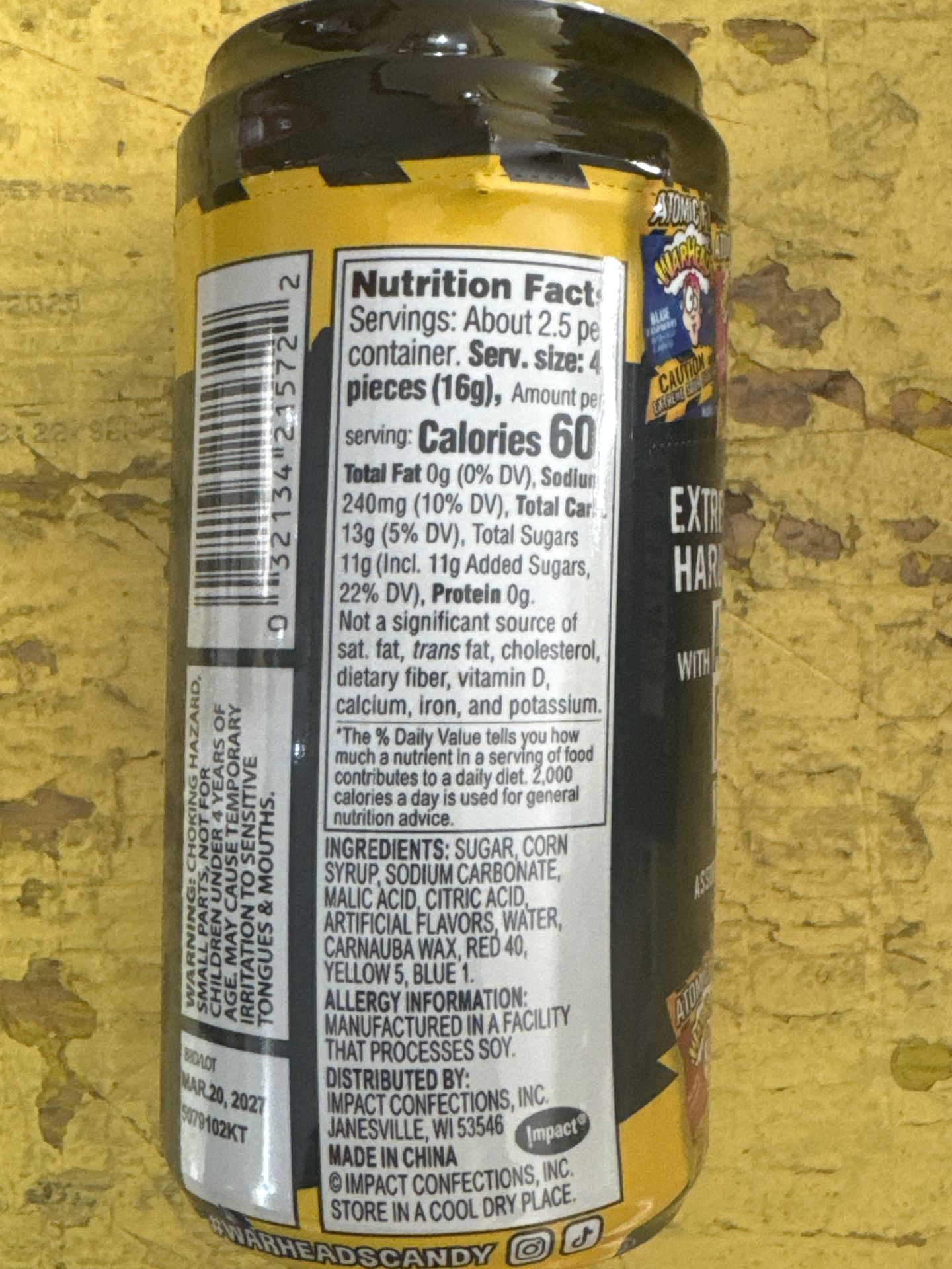 Warheads Atomic Fizz Canister 42g