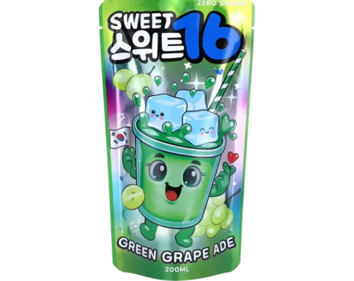 Sweet16 - Green Grape Ade Zero Sugar 200ml 