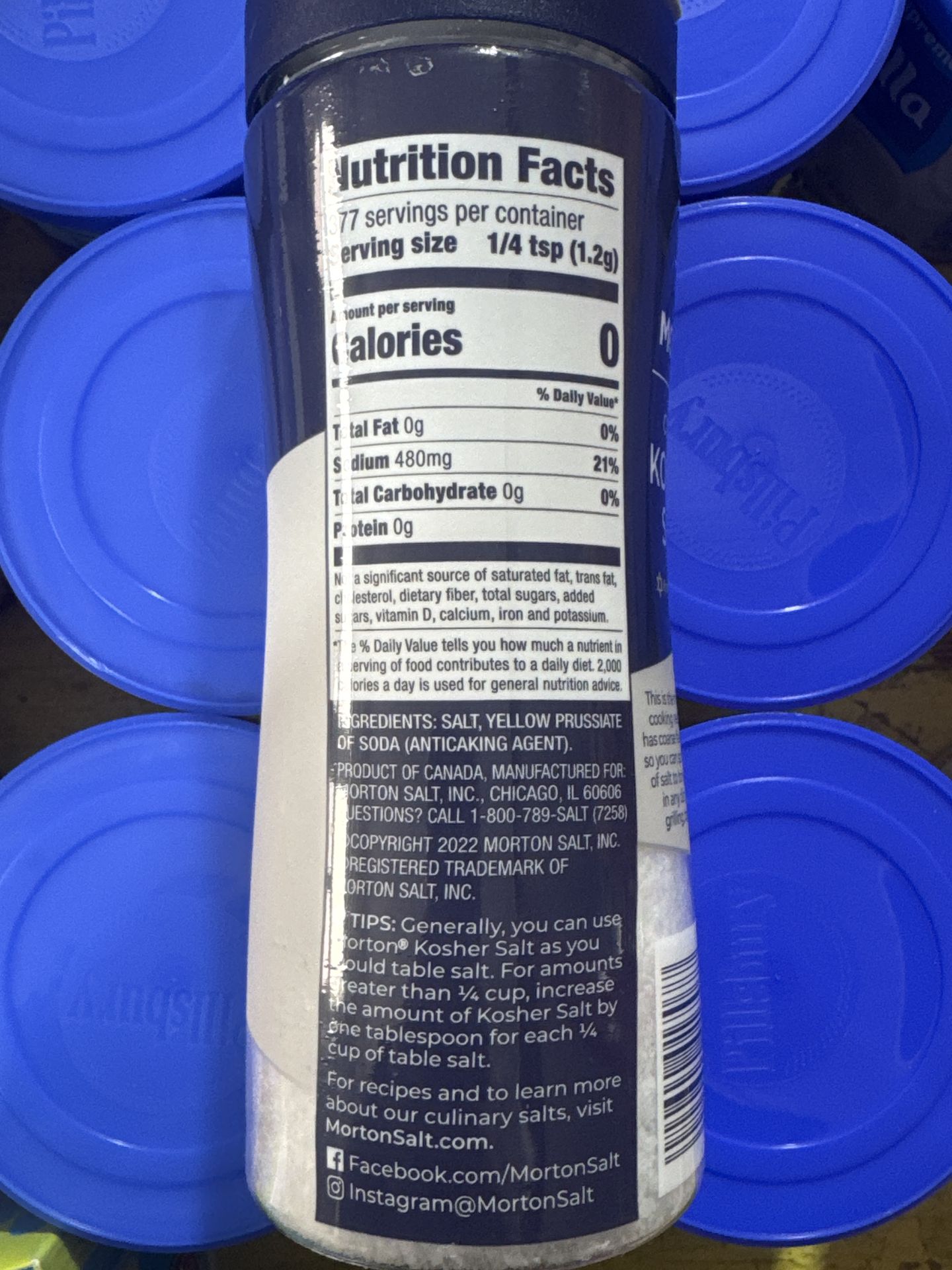Morton Kosher Salt Coarse 454g