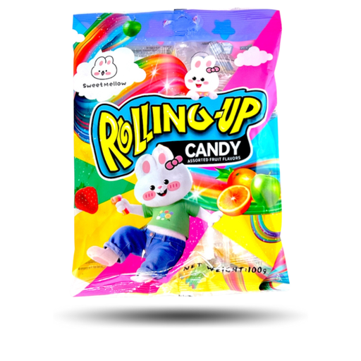 SweetMellow Rolling-Up Candy Assorted Fruits 100g