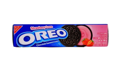 Oreo Strawberry Cream Sandwich Cookies 100g