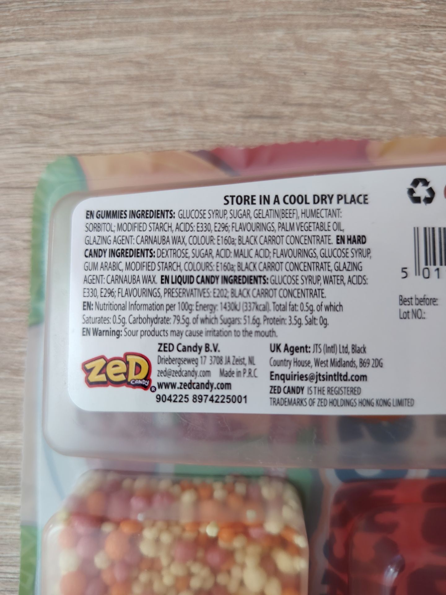 Zed Candy Gummy Nachos & Dips 51g