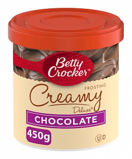 Betty Crocker Frosting Creamy Deluxe Chocolate 450g