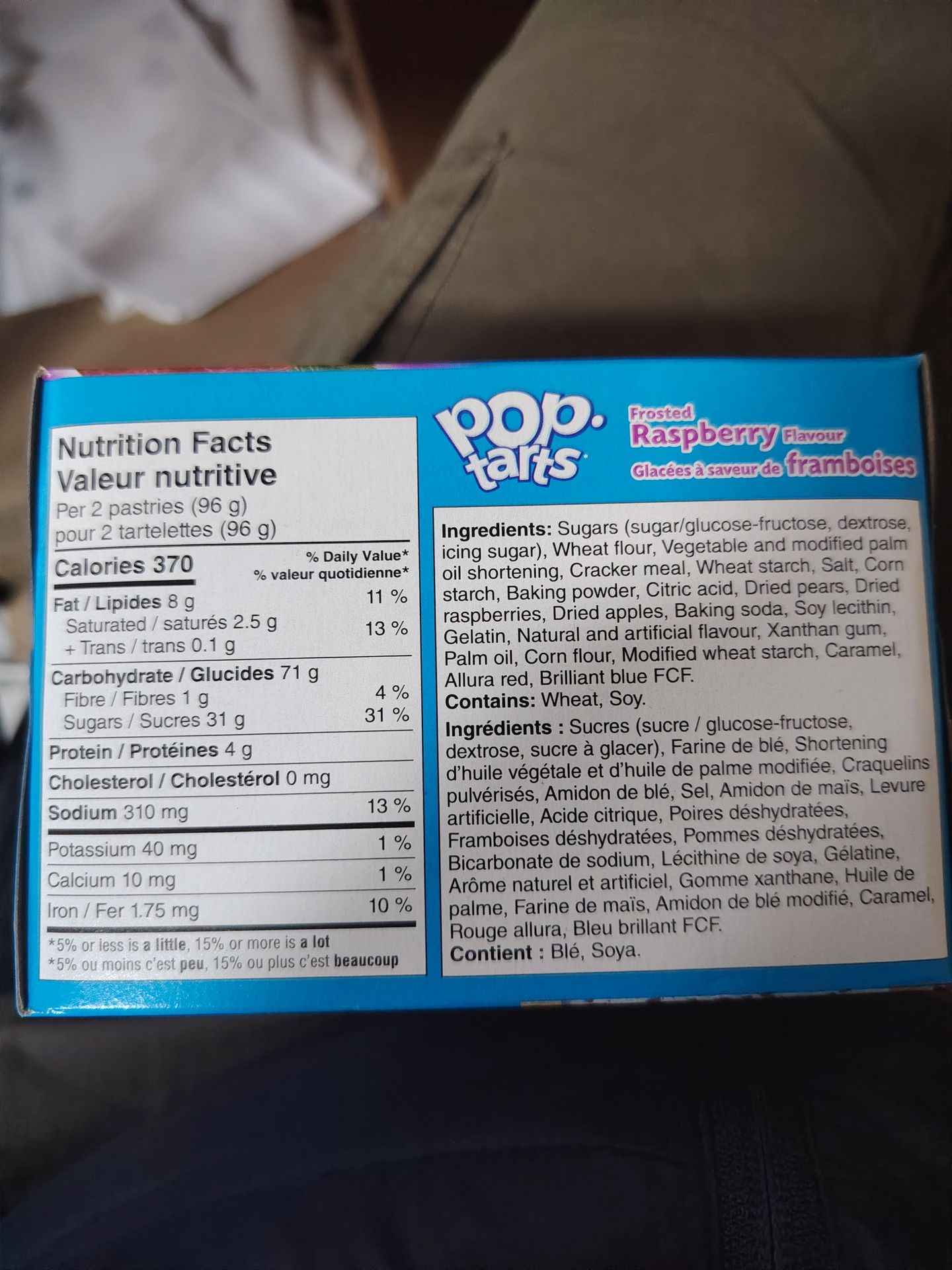 Pop Tarts Frosted Raspberry 384g